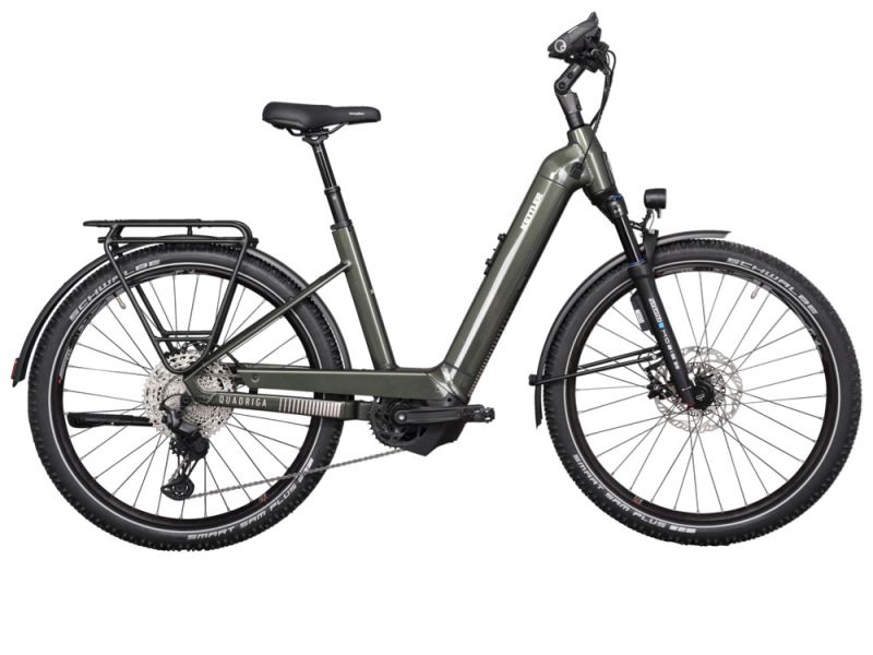 Kettler Quadriga Town&Country Comp ABS CX11 LG Trekking E-Bike (27,5" | 750Wh Bosch CX | classic green shiny)