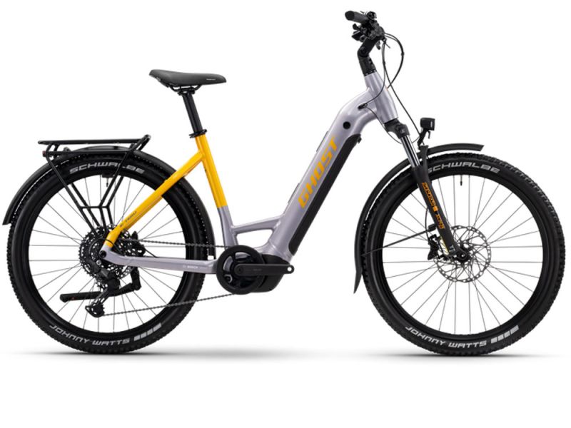 Ghost E-Teru B Universal EQ Low | Trekking E-Bike | 27,5" | 600Wh Bosch CX | grau / mango