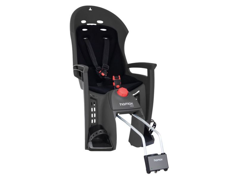 Hamax Siesta Kindersitz (Befestigung Rahmenrohr | grau / schwarz)