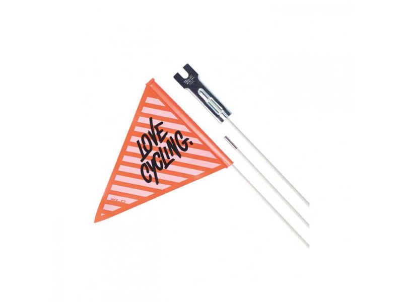 XLC SF-C02 Sicherheitswimpel (dreiteilig | schwarz / orange)