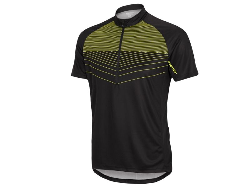 Ziener Cadmin cycling jersey men (black / lime)
