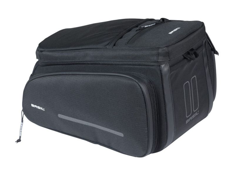 Basil Move Gepäckträgertasche (10-26 Liter | schwarz)
