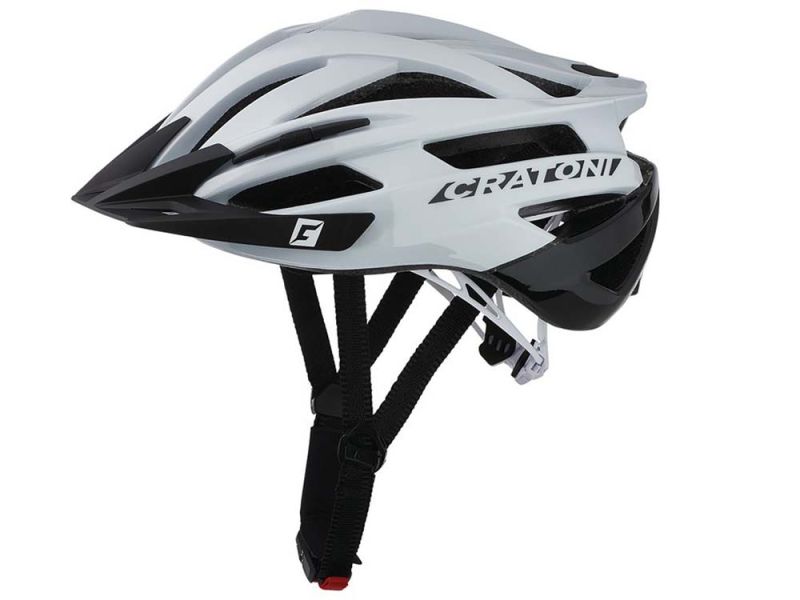 Cratoni Agravic Fahrradhelm (weiß / schwarz)