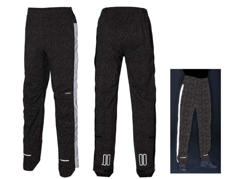 Basil Skane HiVis Regenhose Herren (schwarz)
