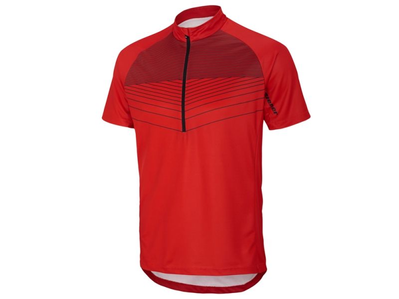 Ziener Cadmin cycling jersey men (red / black)