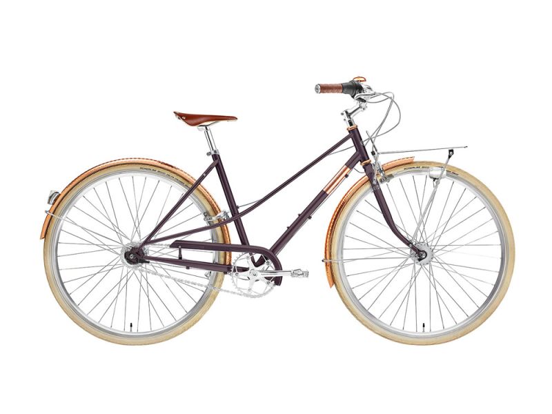 Creme Caferacer Doppio City Fahrrad Damen (28“ | pinot noir)-52 cm