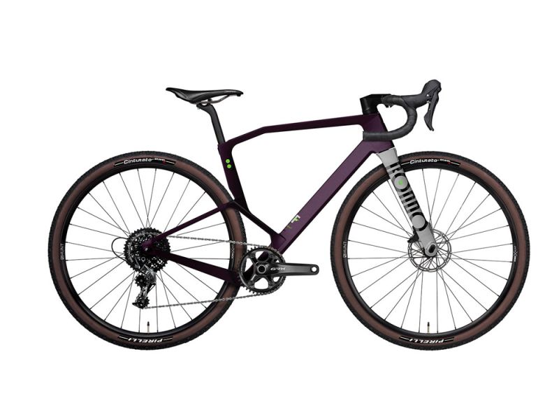 Rondo Ruut CF 2 Gravel Plus Bike Rennrad (28“ | aubergine / silber)-XL