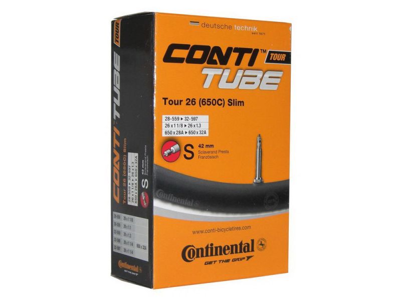 Continental Schlauch Tour 26 slim 26x1 1 1/4" 28/32-559/597 SV 42mm