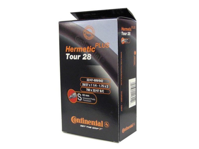 Continental Schlauch Tour 28 Hermetic Plus 27/28x1 1/4-1.75" 32/47-622/635 SV 42mm