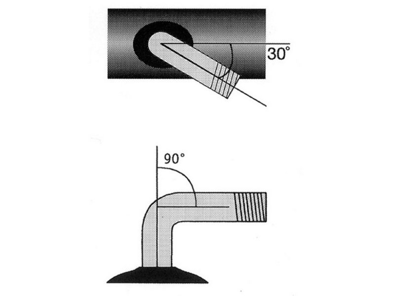 Impac Schlauch 180/200x50/7 x 1 3/4" 7x1 3/4"/200x50 AV 30/90 °