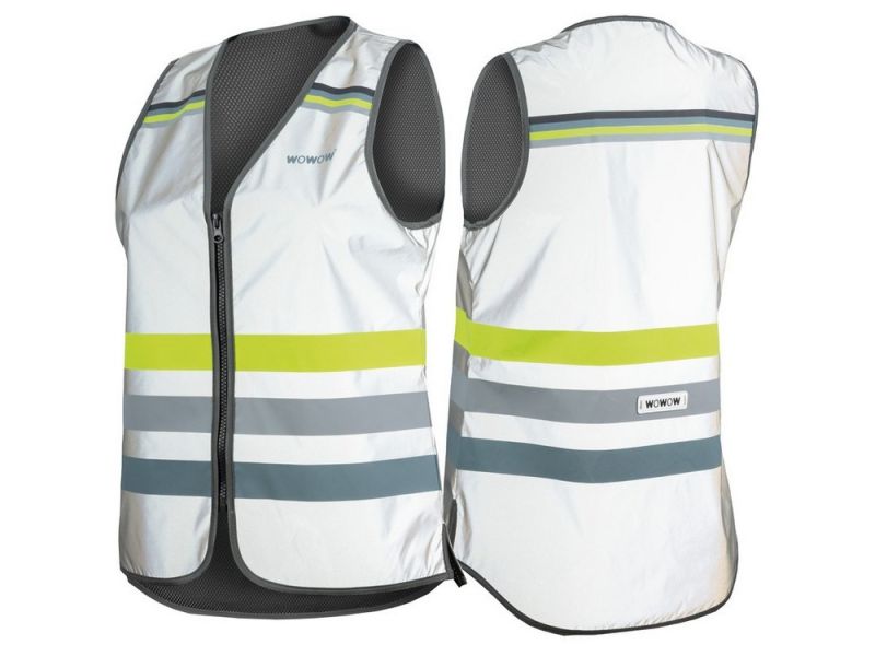 Wowow Lucy Full Reflection Sicherheitsweste (weiß | Reißverschluss)