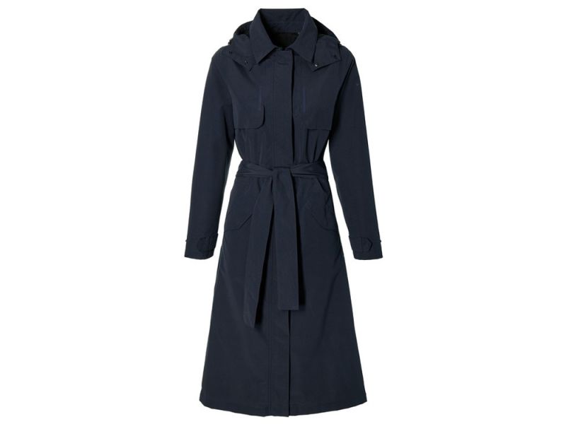 Basil Mosse rain trenchcoat women (midnight blue)