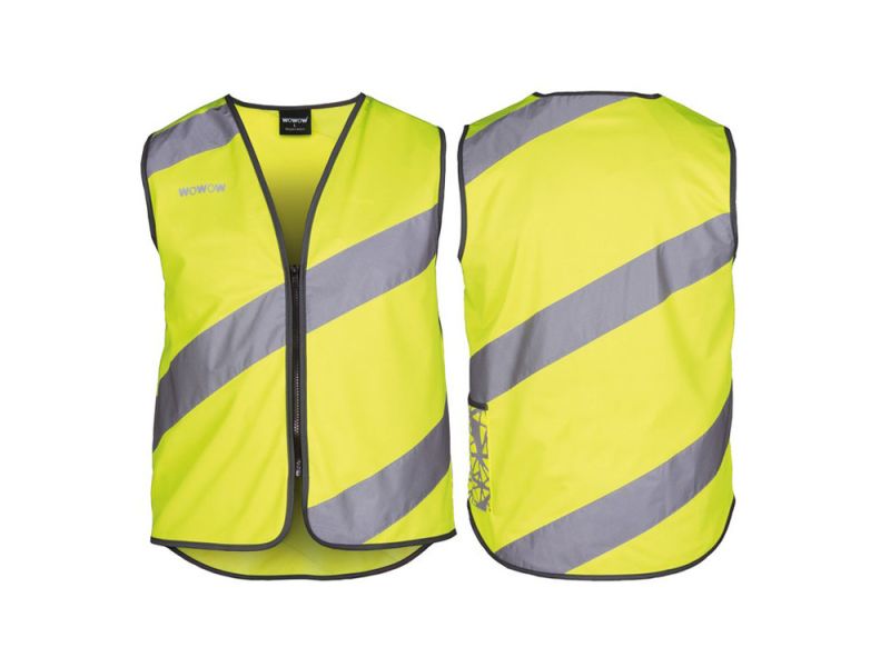 Wowow Roadie safety waistcoat (yellow | with reflective tape)