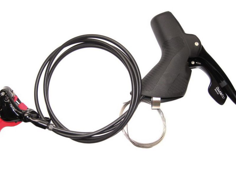 Sram Schalt- und Bremshebel Rival22 2-fach links hydraulisch Scheibenbremse hinten 1800mm