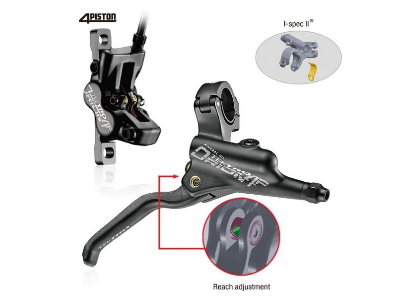 Tektro Orion 4P disc brake (right | black | 1900mm | without accessories)