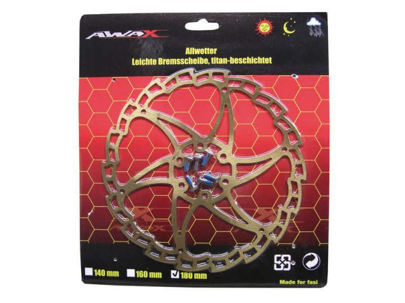 Diverse Bremsscheibe Edelstahl 180mm inklusive Bolzen