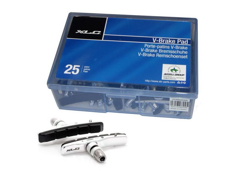 XLC Cartridge V-Brake Bremsschuhe OEM-Verpackung (25 Paar) 72 mm EVP per Set