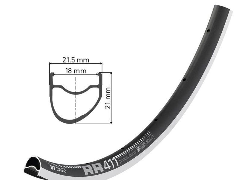 Felge RR 411 asym. 28" schwarz