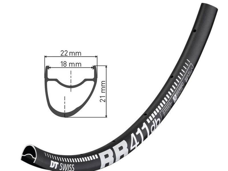 Felge RR 411 asym. DB 28" sz