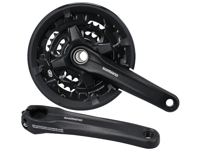 Shimano MT210-3 44 / 32 / 22 Zähne 175mm Kurbelgarnitur (schwarz | feste Achse mit KSS)