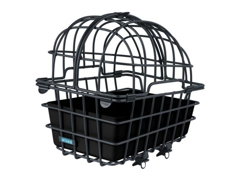 Mijnen Pieper Luna Hinterrad-Tierfahrradkorb (46 x 33 x 45cm | mit Fix-System)