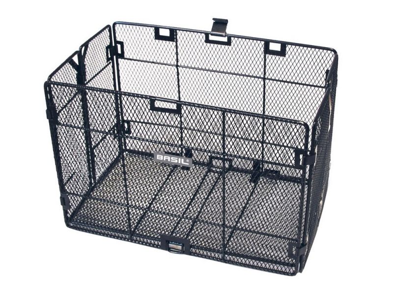 Basil Catania Rad-Klapp-Korb (33x23x20cm | schwarz)