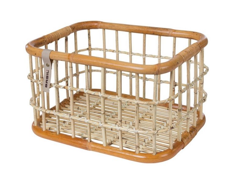 Basil Green Life Rattan L Fahrradkorb (natur braun)