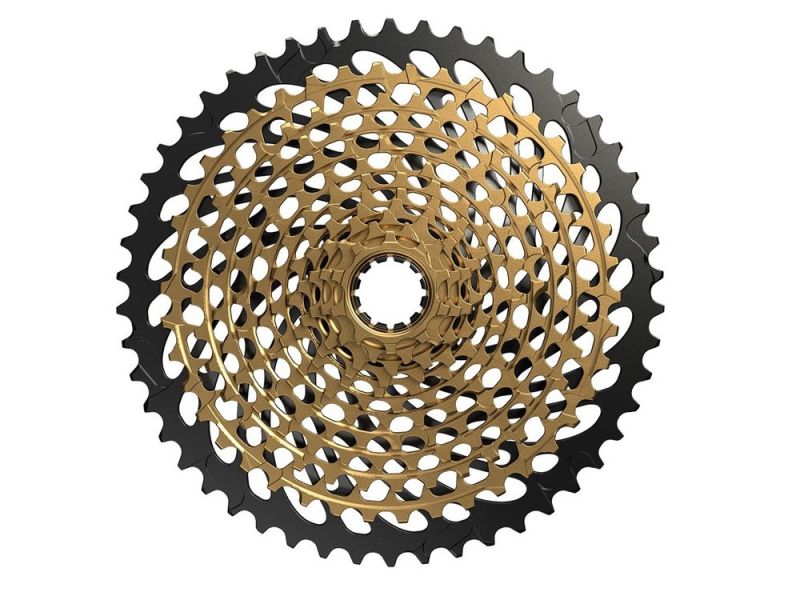 SRAM XG-1299 cassette (12-speed | 10-12-14-16-18-21-24-28-32-36-42-50 teeth | gold-coloured)