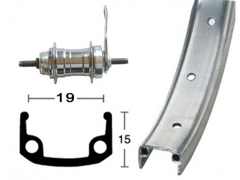 Diverse Hinterrad 18" 355-19RB-Nabe 20L