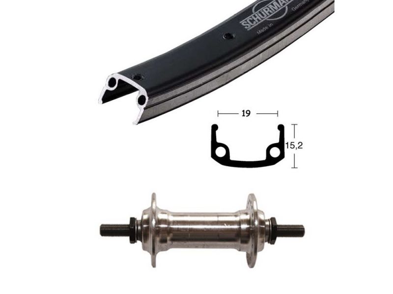 Bike-Parts Vorderrad 28x1.75 Alunabe Starr 36L Alu-Sport