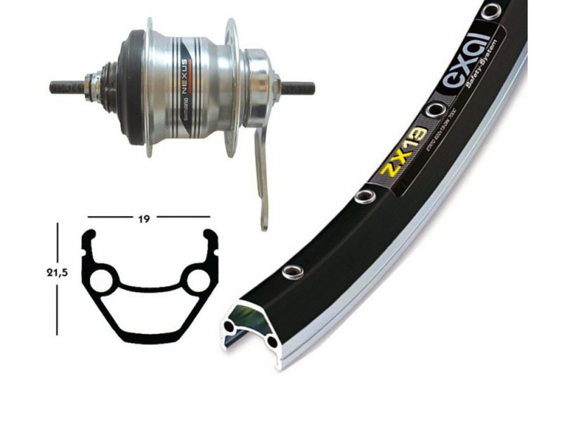 Bike-Parts Hinterrad 28x1.75 RB-Nabe Shimano7-G. 36L Exal ZX 19