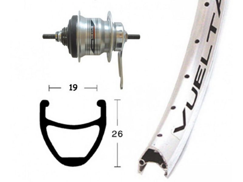 Bike-Parts Hinterrad 28x1.75 RB-Nabe Shimano7-G. 36L Airline 1