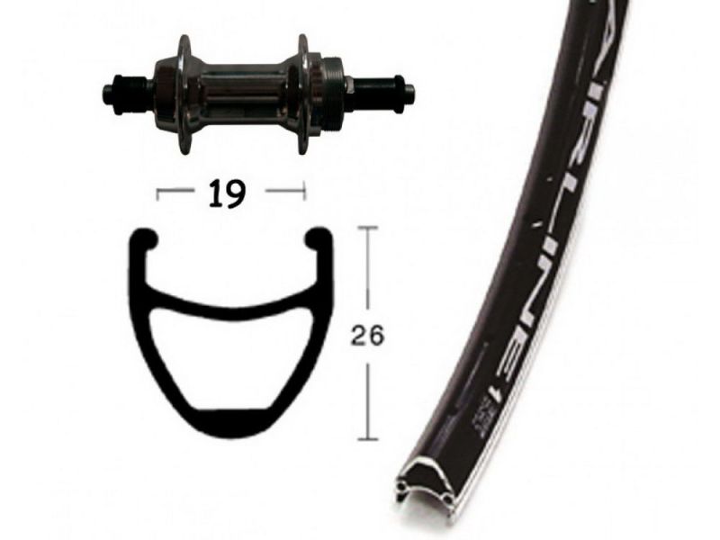 Bike-Parts Hinterrad 28x1.75 Schr.ZKR.6/7 für SSP 36L Airline 1