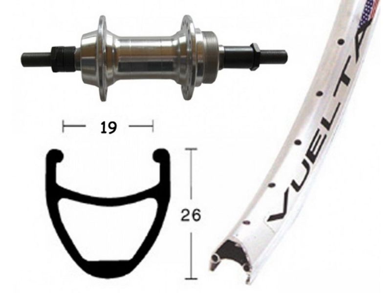 Bike-Parts Hinterrad 26x1.9 Schr.ZKR Starr 36L Airline 1