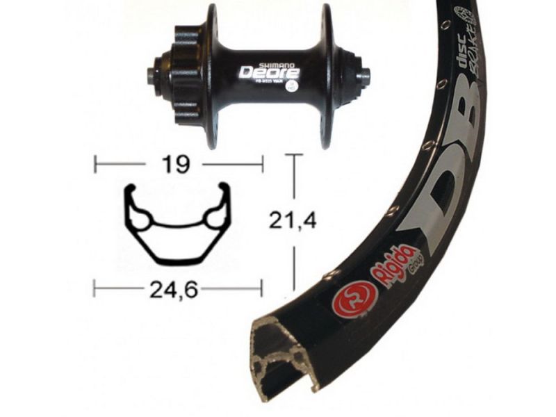 Bike-Parts Vorderrad 28" Deore Disc 6L SSP 36L ZAC 2000 Disc