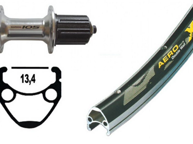 Bike-Parts Hinterrad 13-622 105 10/11 fach SSP 32L Exal XR-1 .o.Ösen DD