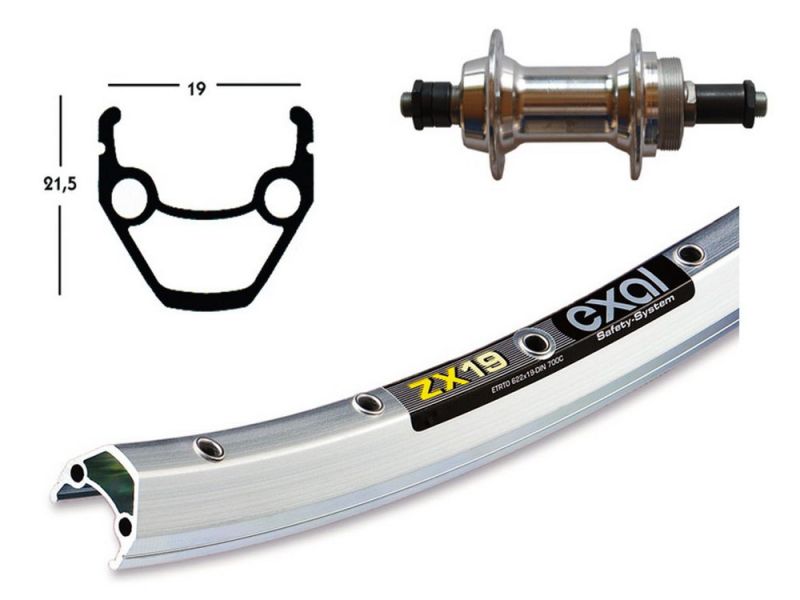 Bike-Parts Hinterrad 26x1.75 Schr.ZKR 6/7 für SSP 36L Exal ZX 19