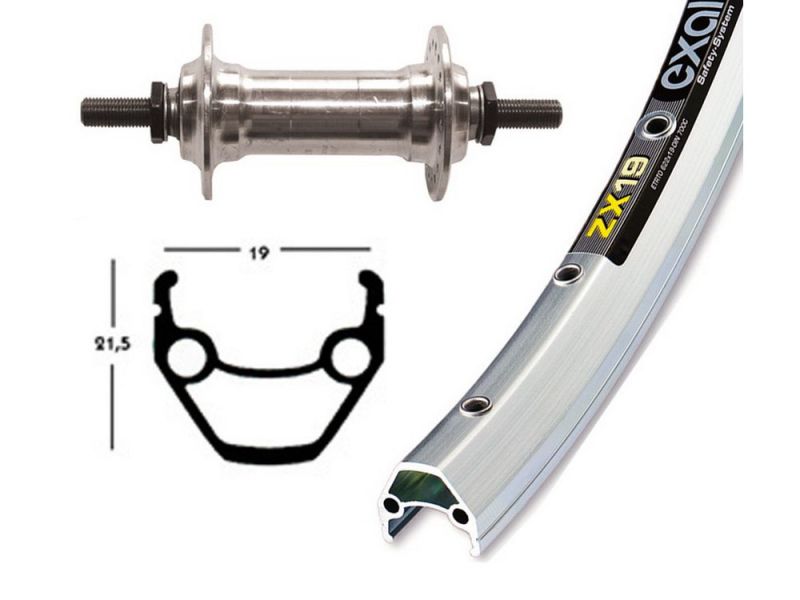 Bike-Parts Vorderrad 28x1.75 Alunabe Starr 36L Exal ZX 19