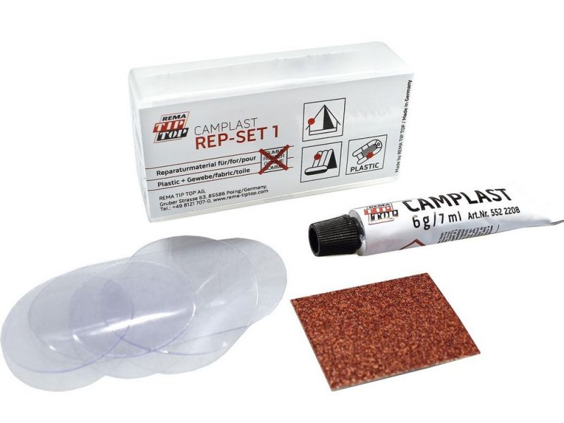 Tip Top Camping Mini Reparatur Set (Camplast mit 4 Flicken + Zubehör)