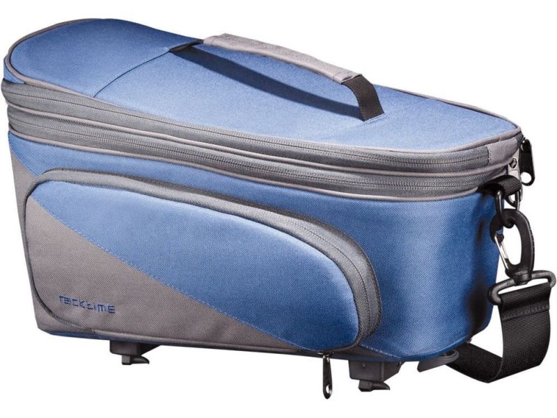 racktime Talis Plus System Tasche inklusive SnapIT Adapter (grau / blau)