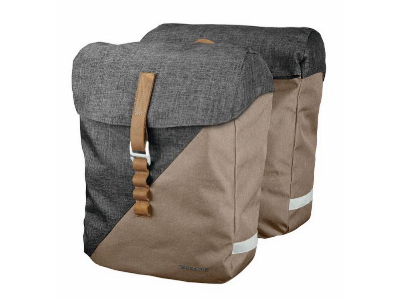 Racktime System Doppeltasche Heda sand inklusive Snapit Adapter