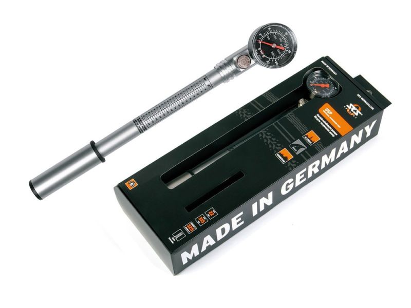 SKS Suspension fork / shock pump USP with pressure gauge (silver)
