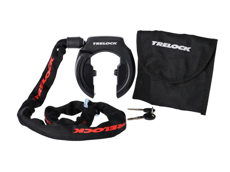 Trelock RS351 + ZR355 Rahmenschloss mit Kette (schwarz)