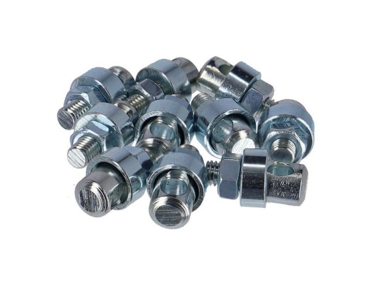 Fix Nippel M5x15 Strebenbolzen (10 Stück | verzinkt | 4.7 mm Bohrung)