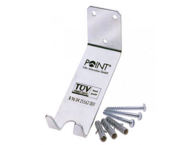 Diverse Wandhalter zum Einhängen am Pedal mit Befestigungsmaterial