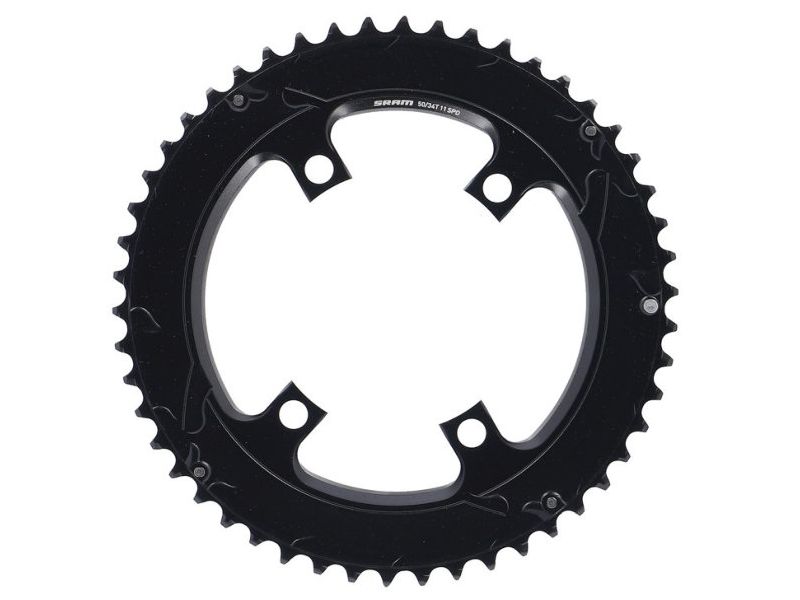 SRAM Road asymmetric chainring (11-speed | black | 50 teeth | Alu | 3mm)