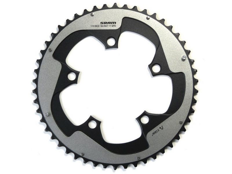 Sram Kettenblatt Red22 11-fach X-Glide 50 Zähne S3 Yaw 110 Ø5-L für 50/34 Zähne