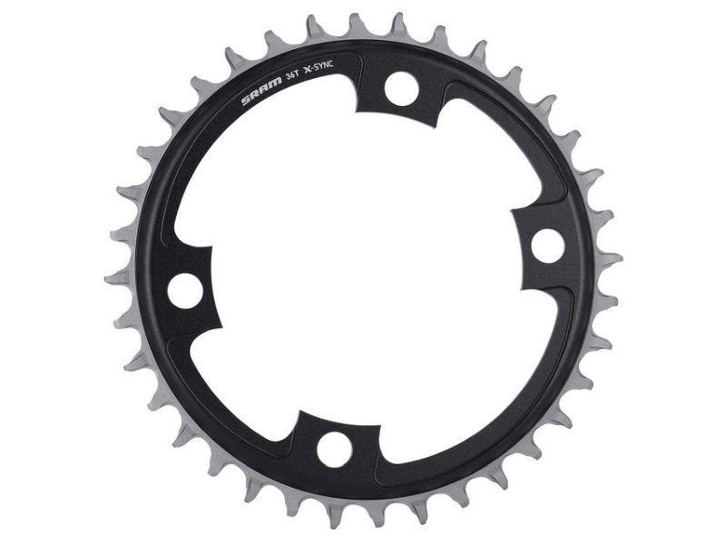 SRAM Road 12-speed X-Sync chainring (black alloy 36Z. 107mm LK)
