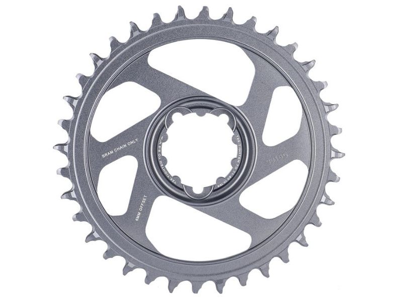 SRAM X-Sync2 Eagle chainring (36 teeth | 12-speed | grey | Alu | offset 6mm | DM)