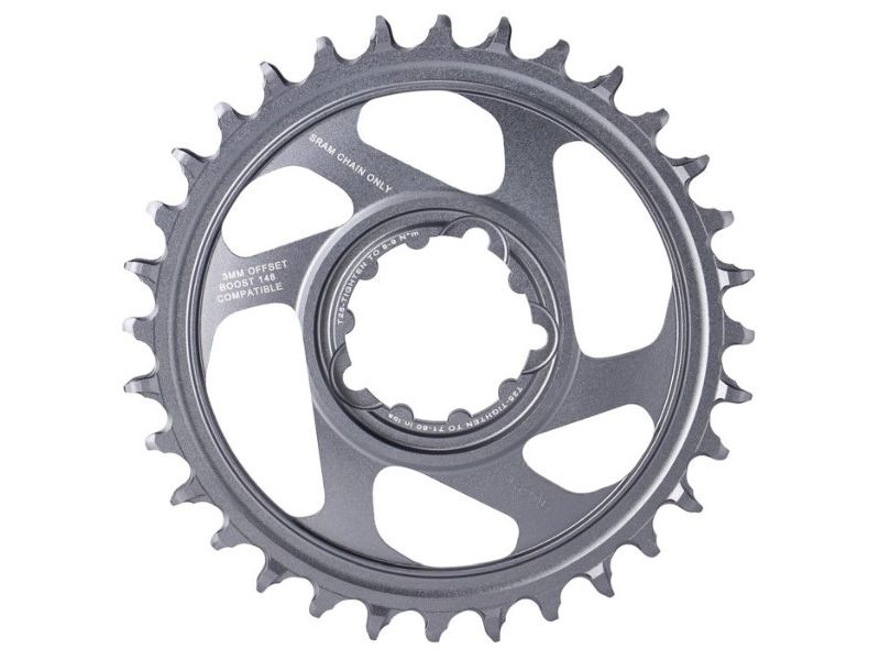 SRAM X-Sync2 Eagle Boost chainring (32 teeth | 12-speed | grey | Alu | offset 3mm | DM)